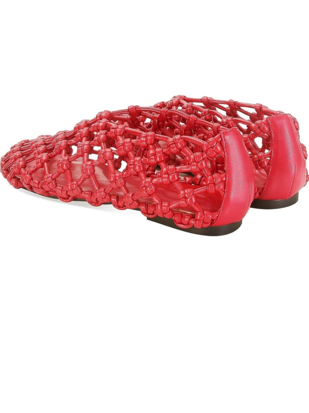 Bottega Veneta  inspired Red Woven Knot Flats